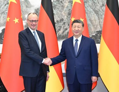 习近平会见德国总理默茨