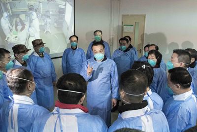 李克强到湖北武汉考察指导新型冠状病毒感染肺炎疫情防控工作